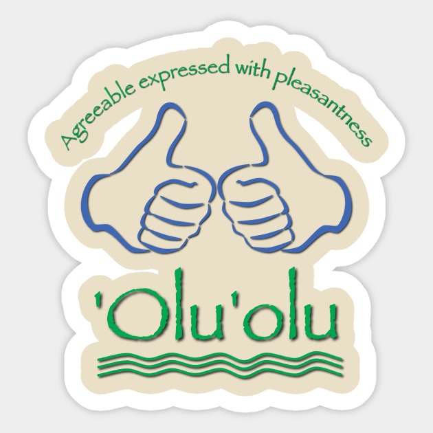 'Olu'olu Sticker by Verl